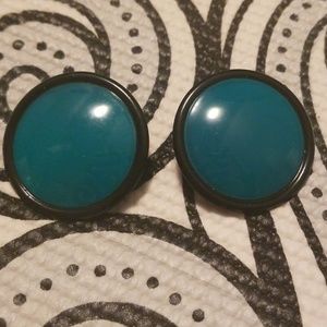 Vintage turquoise statement earrings